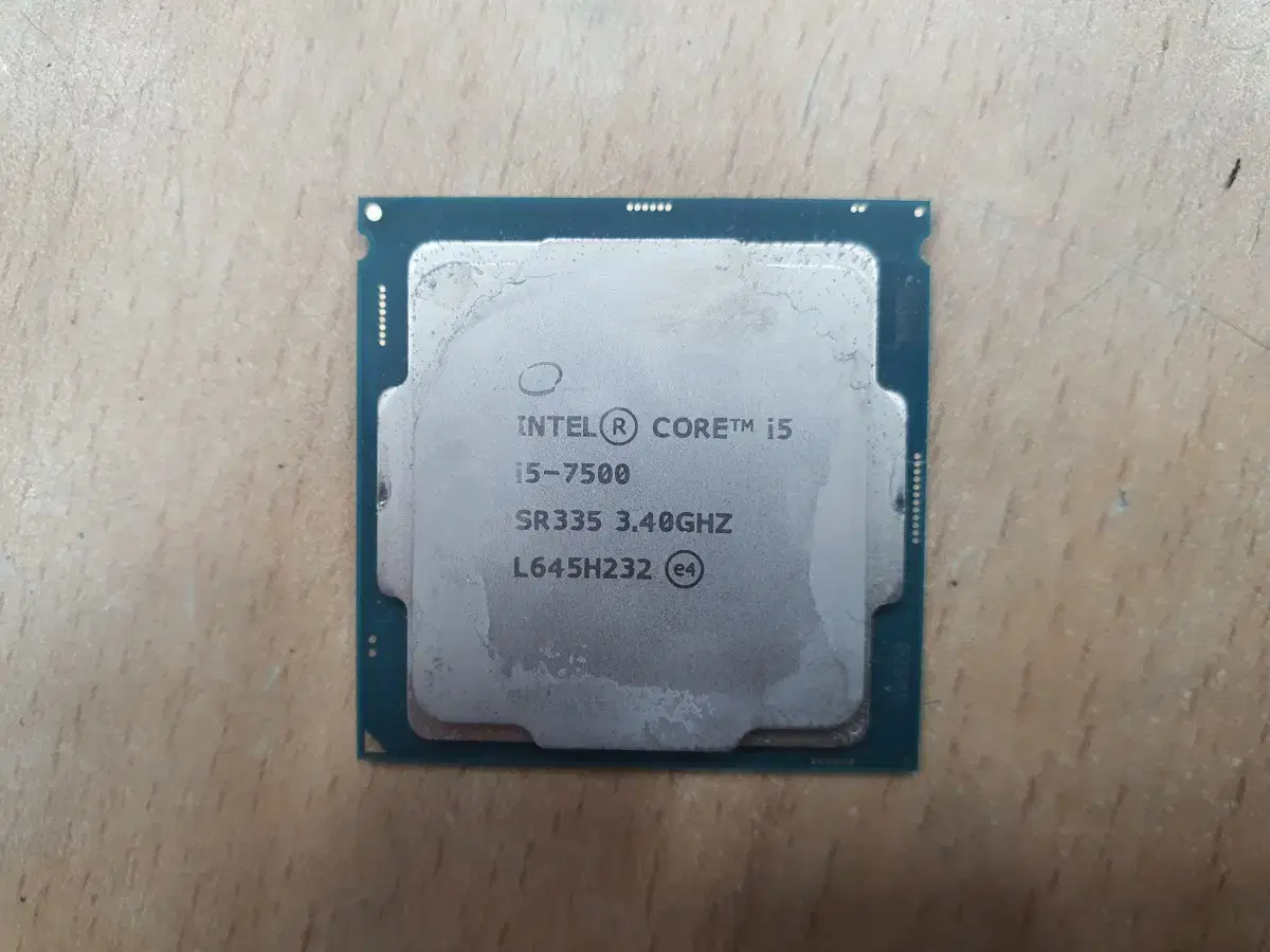 고장 화면안뜸 인텔 7세대 i5 7500 CPU 쿨러별도